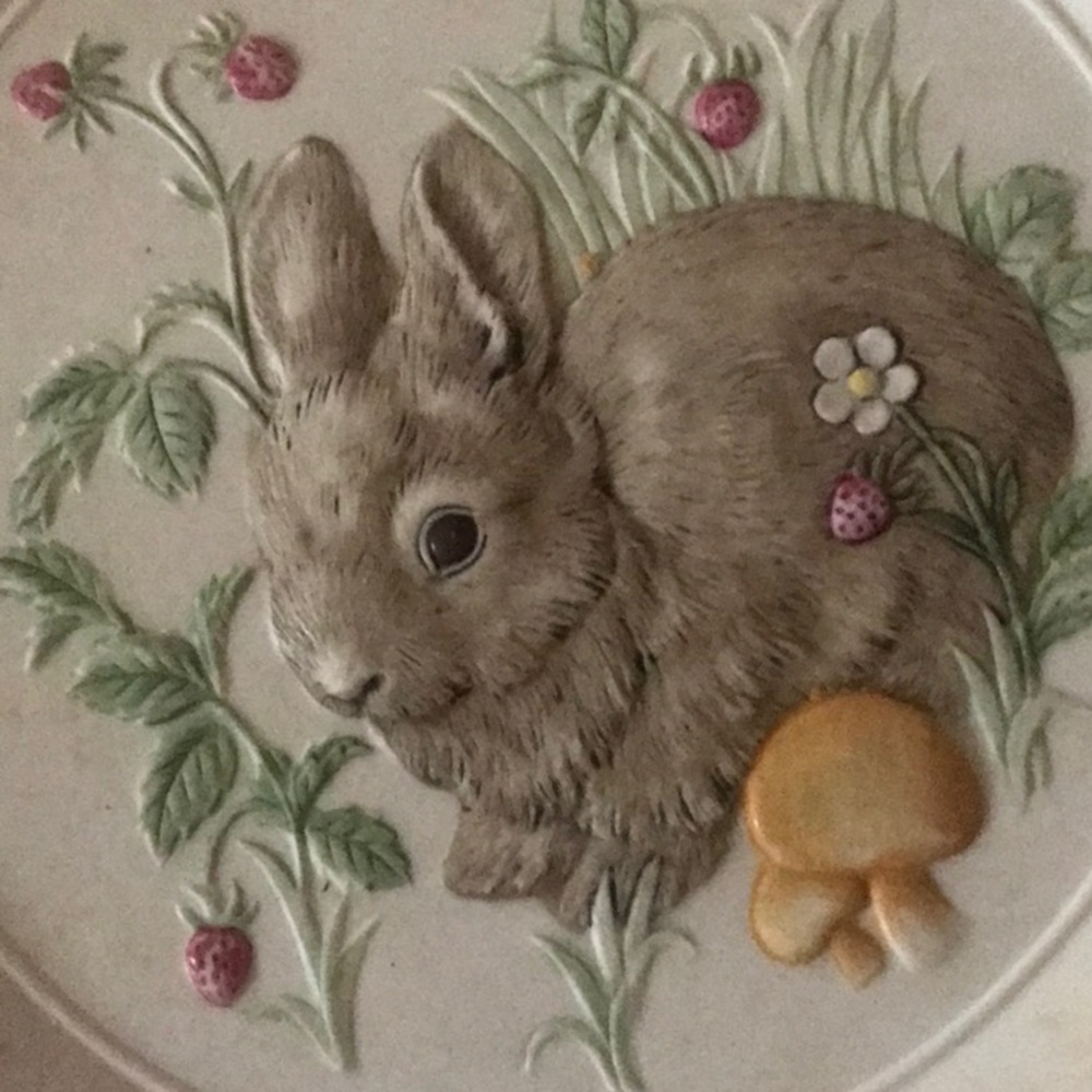 Easter decor - Simple Pleasures limited edition Plate 1981 fine hand painted